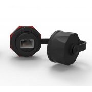 Conector Furukawa Femea CAT.5E F/UTP IP67 Multilan Industrial Blindado Rohs T568A/B