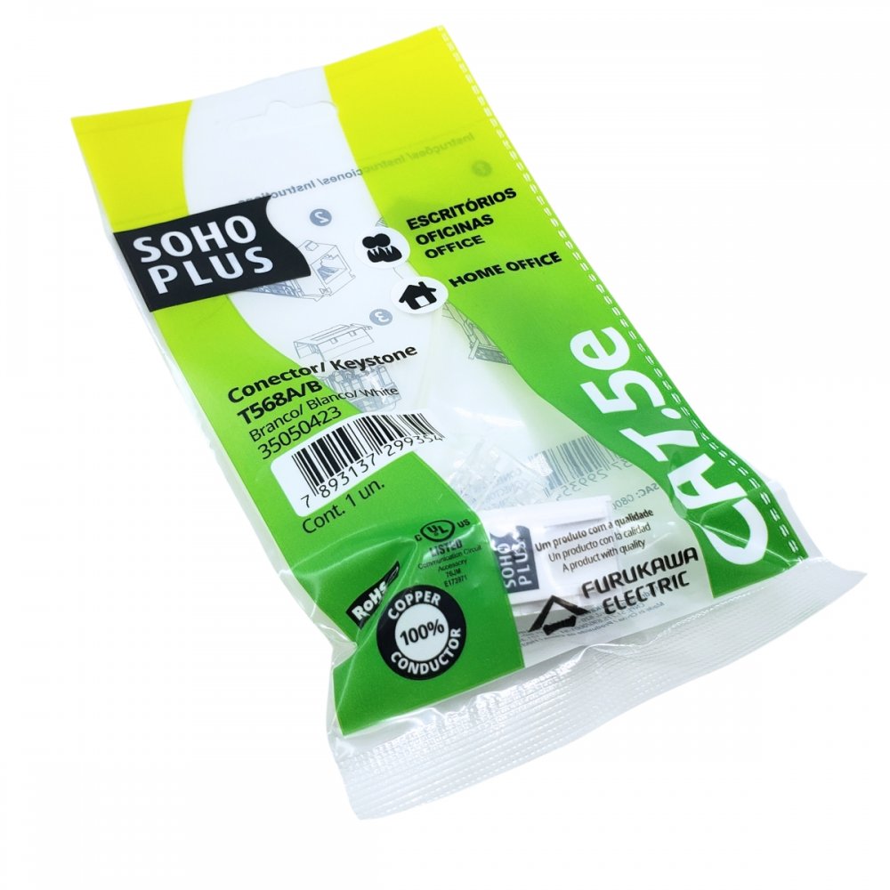 35050423 Furukawa conector RJ45 FEMEA CAT.5E Sohoplus