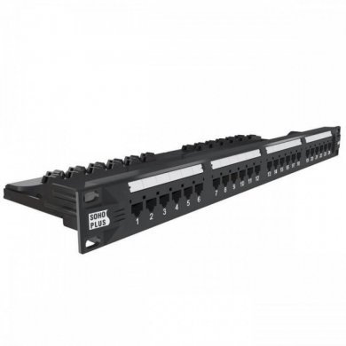 35050439 Furukawa Patch Panel CAT6 24 portas Sohoplus