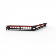 Furukawa Patch Panel Descarregado Angular 24P 1U Blindado
