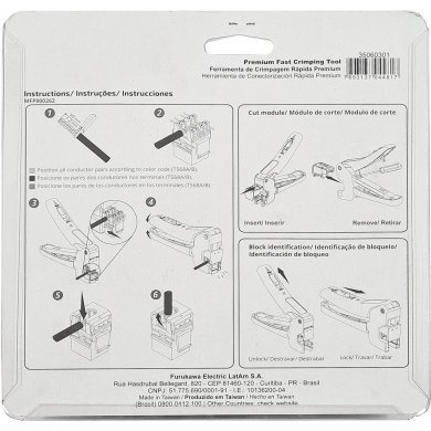35060301 Furukawa Alicate de Crimpagem Rapida Premium