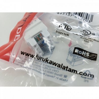 35060601 Furukawa conector femea GigaLan Premium CAT6 branco