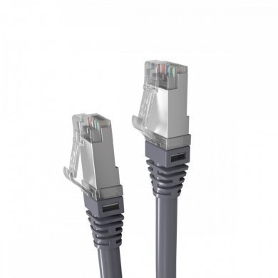 PATCH CORD 1.5M FURUKAWA CAT.6A BLINDADO CINZA