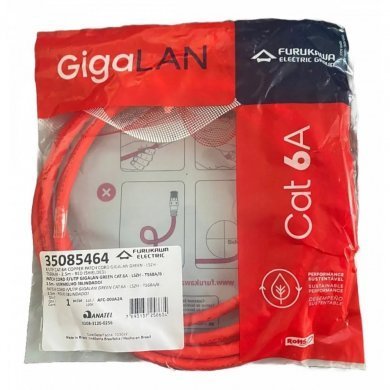 35085464 Furukawa Patch Cord CAT.6A LSZH 2.5M vermelho