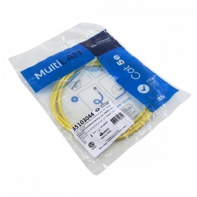 35103044 Furukawa Patch Cord CAT.5E Amarelo 1.5m