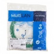 Furukawa Patch Cord CAT.5E 1.5m Verde Produzido com Cabo Multi-Lan Extra-flexível U/UTP, Certificado pela Anatel, 1.5 Metros