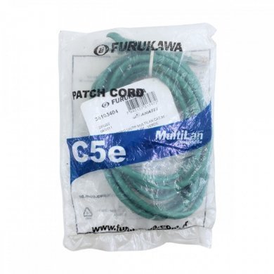 35103404 Patch Cord CAT.5E Furukawa Multilan 2.5m verde