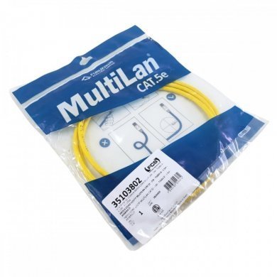 Furukawa Patch Cord CAT.5E CM Amarelo 1.5m