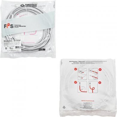 35105905 Patch Cord Blindado Furukawa CAT.5e 6m  Multilan Cinza