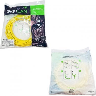 35120014 Furukawa patch cord Gigalan Green 15m U/UTP LSZH amarelo