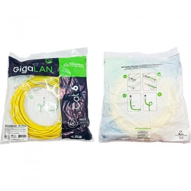 35120014 Furukawa patch cord Gigalan Green 15m U/UTP LSZH amarelo