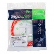 Furukawa patch cord CAT6 LSZH gigalan green 1.5m vermelho T568A/B LSZH 1,5 metros