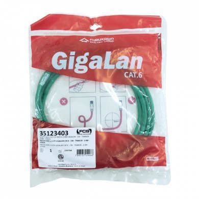 35123403 Furukawa Patch Cord CAT.6 Gigalan verde 2M