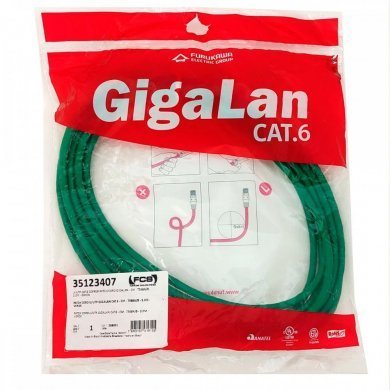 35123407 Furukawa Patch Cord CAT.6 5 Metros Verde CM