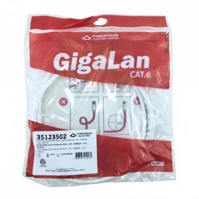 35123502 Furukawa Patch Cord CAT6 CM 1.5m Branco