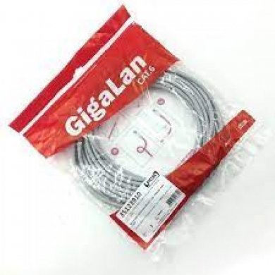Patch Cord CAT6 Furukawa 8 metros Gigalan CM cinza