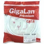 Patch Cord Furukawa CAT.6 Premium Metálico 5 metros Gigalan Premium U/UTP LSZH T568A/B 5 metros Branco