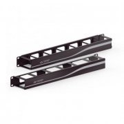 Furukawa Guia de Cabos Horizontal 1U 19 Pol. Alta Densidade Preta