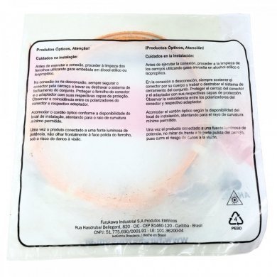 Furukawa cordão duplex MM 62.5 LC-UPC/SC-UPC 3m