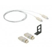 Furukawa Extensão Duplex Multimodo LC-SPC 1.5M om1 2 fibras 62.5/125 LC polimento SPC COG, cor laranja 1.5 met