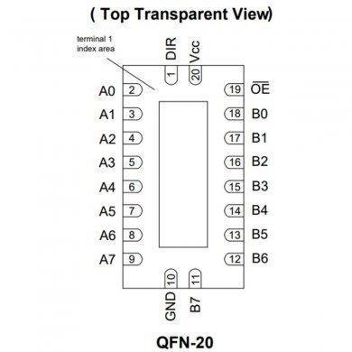 36020398-003 5x 74LVT245B-01 Transceptor Octal 3.3V de 3 estados