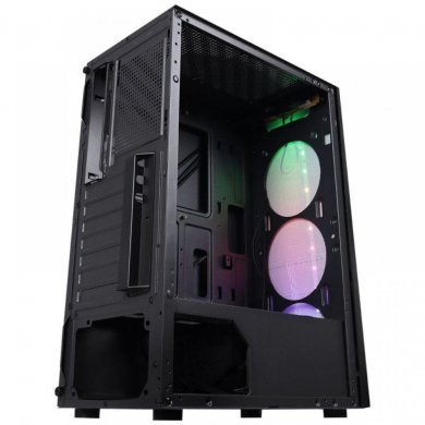 36267 Vinik gabinete gamer VX Gaming Feux RGB preto