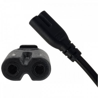 389G224A12N0980001 Cabo de energia bipolar 250V 10A 1.2 metros