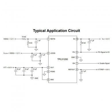 39110663-003 10x Ci 3Peak L200 TPL51200-S LDO ajustavel 3A DFN3x3-10