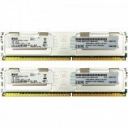Kit 2x memoria IBM 1GB PC2-5300F DDR2 667Mhz 2Rx8 kit com 2 módulos de 1GB, total de 2GB DDR2 667Mhz