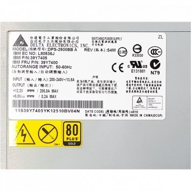 Fonte de Alimentação IBM Delta DPS-2500BB 2500W