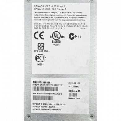 39Y9661 Módulo de Gerenciamento Avançado IBM BLADECENTER