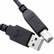 Roxline Cabo USB 2.0 A Macho x B Macho 5M 5 Metros para Impressoras - Preto