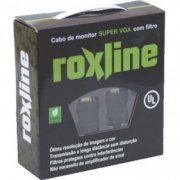 RoXline Cabo VGA Blindado Com Filtro 50 Metros HD15 M