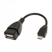 Roxline Cabo Micro Usb Otg para USB Femea Ideal para Smartphones e Tablets