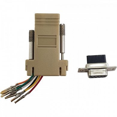 3.2.36 Adaptador DB9 RS232  femea para RJ45 femea