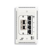 Switch 3Com IntelliJack NJ220 (De Parede, Pacote com 20 Converte 1 pto de rede Ethernet em 4 ptos switching, S