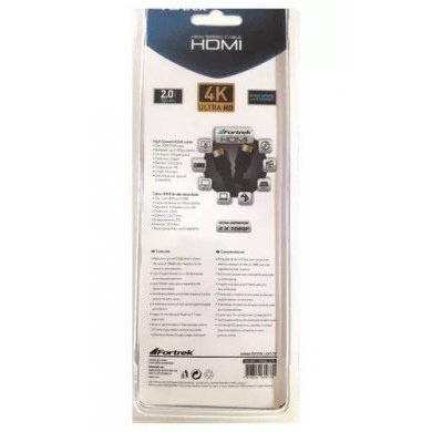3DC-202 Fortrek Cabo Hdmi 2.0 4k Ultra HD 3 Metros