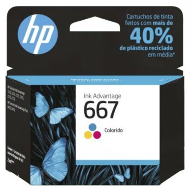 3YM78AB Cartucho de tinta HP 667 colorido 2ml