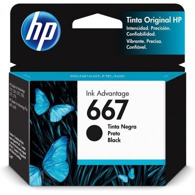 3YM79AL HP 3YM79AB cartucho de tinta 667 preto 2ml