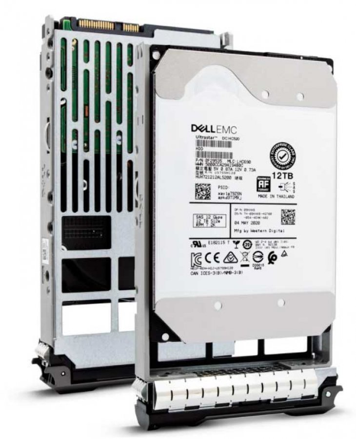 400-AUTD Dell HD SAS 12TB 7.2K 512e NLSAS 12Gbps 3.5in