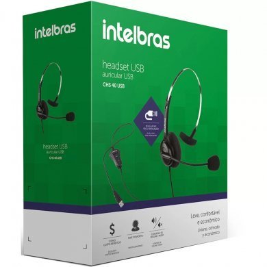 4010041 Intelbras Headset CHS 40 USB