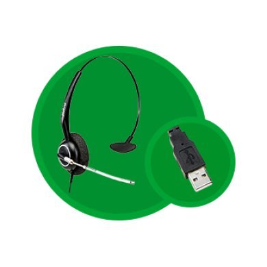 4010055 Intelbras Headset THS 55 USB cabo de 2.4M