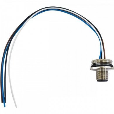 Conector cabeado M12 com 4 terminais painel