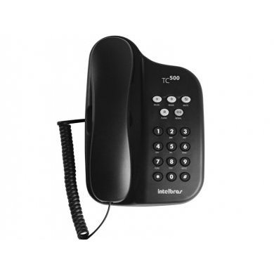 4040060 Intelbras Telefone com Fio TC500 Preto