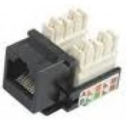 Conector Fêmea keystone AMP CAT.5 Cor preta