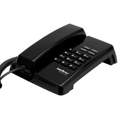 4080086 Telefone com fio intelbras TC 50 preto