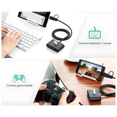 40850 Ugreen hub USB 3.0/USB-C para 4x USB 3.0 OTG 5Gbps