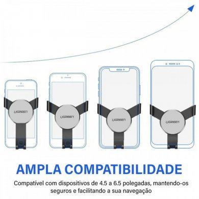 Ugreen suporte celular veícular ventilação por gravidade