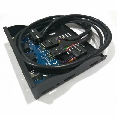 Painel Frontal 2x USB 2.0 9 Pinos + HD Audio