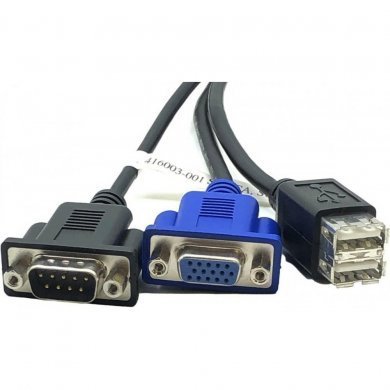 416003-001 HP cabo de diagnóstico I/O SUV Serial/2x USB/Video